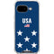 USA Flag Stars Google Pixel 9a Clear Case